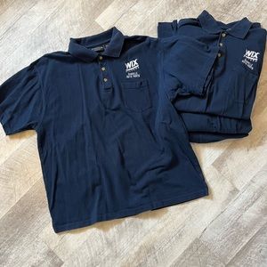 4 Heavy duty polo work shirts.